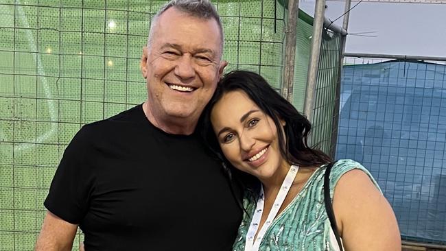 Jimmy Barnes is pictured with daughter