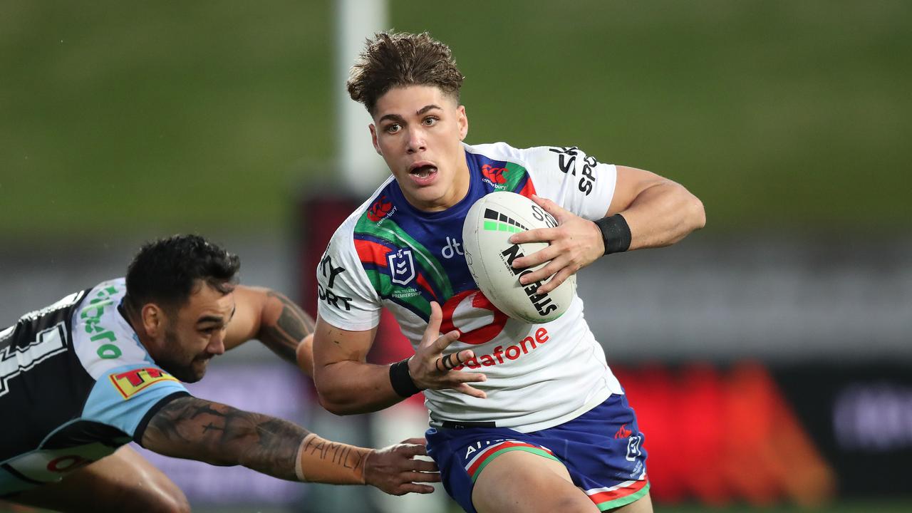 Warriors fullback Reece Walsh versus the Cronulla Sharks in Round 17 of NRL, 2021. Picture: NRL Photos