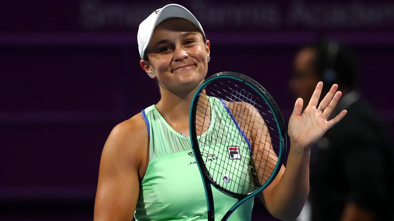 Barty last Tour match was at the Qatar Open last February. Picture: Getty Images