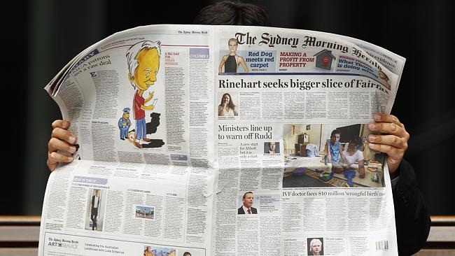 Fairfax told staff in an email that jobs would be cut after shutting its glossy Sydney and Melbourne magazine inserts and integrating reporting teams from three newspapers. Photographer: Brendon Thorne/Bloomberg