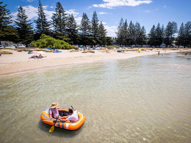 We’re on a boat! Ringing in the new year in Sorrento in 2021. Picture: Mark Stewart