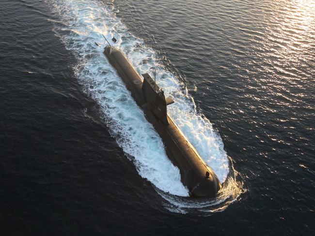 HMAS Dechaineux on exercise. Deep Caption Royal Australian Navy (RAN) Collins Class submarines have been captured in impressive imagery, whilst exercising off the West Australian coast recently. HMAS Waller and HMAS Dechaineux have been involved in an extensive training exercise which has tested both the crew and machine. The exercise encompassed a number of military assets including RAN Frigate HMAS Anzac, three RAN Seahawk helicopters from the Nowra-based 816 Squadron and a Royal New Zealand Air Force (RNZAF) P3 Orion. These units were taking part in order to expose all participants to a variety of challenging and complex anti-submarine warfare scenarios.