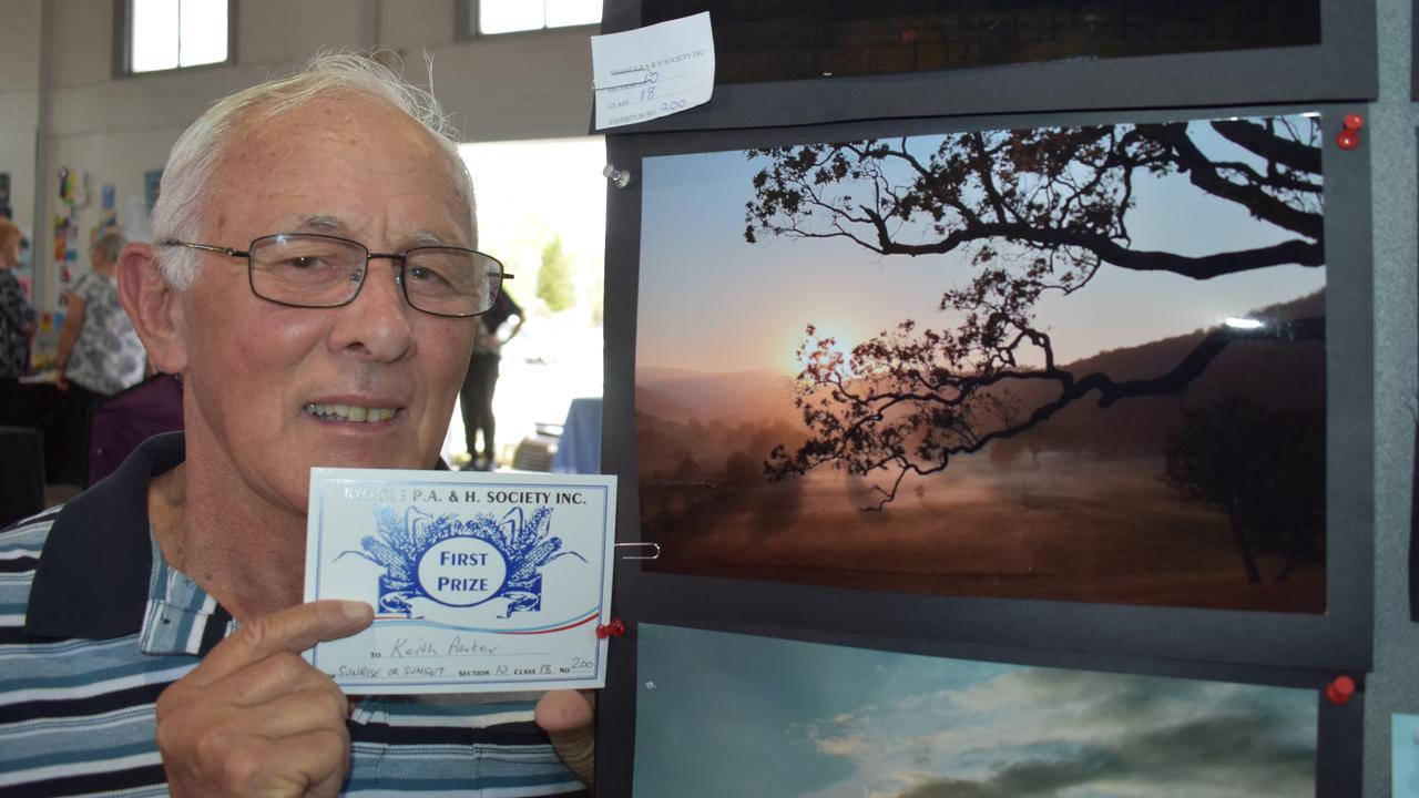 Keith Parker won three prizes in the photography section at the Kyogle Show including first prize for this photo titled Sunrise or Sunset.