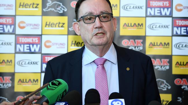 Penrith Panthers chief executive Brian Fletcher says things are “drastic” at the foot of the mountains. Picture: AAP Image/Joel Carrett