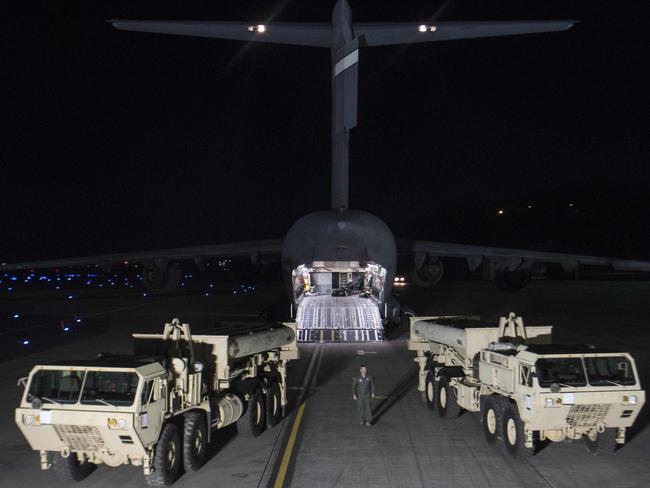 THAAD in South Korea has been designed to protect against the growing North Korean threat. Picture: Department of Defence/AFP