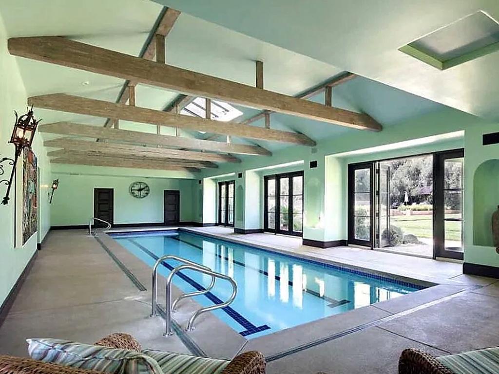 The Rock’s new indoor pool. Photo: BACKGRID Australia.