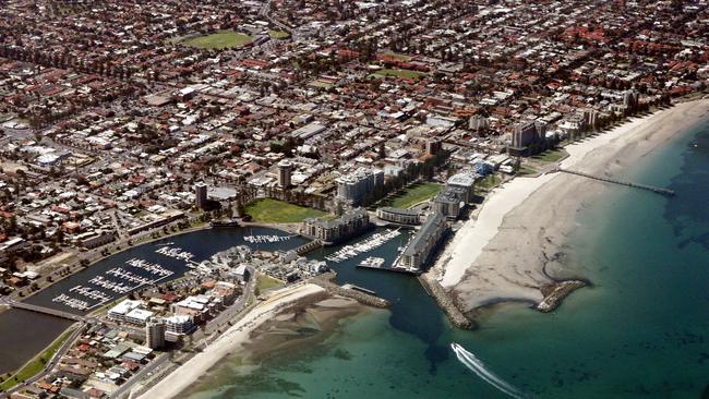 Aerial photograph of the Glenelg region.