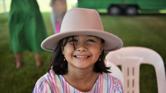 Georgia Lindner, 8, at the Chief Minister's Cup Day at the Darwin Turf Club on Saturday, July 15.