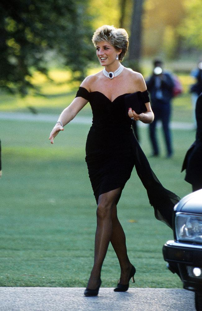 Princess Diana, wearing a Christina Stambolian LBD, in London circa June 1994. Picture: Jayne Fincher/Getty Images