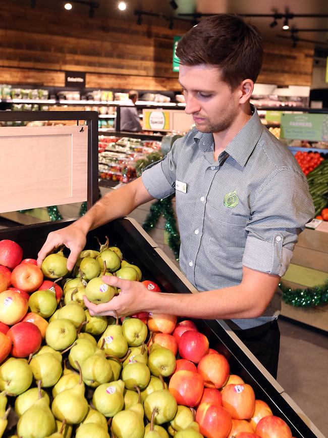 Customers will soon be able to scan fruit and veggies. Picture: AAP