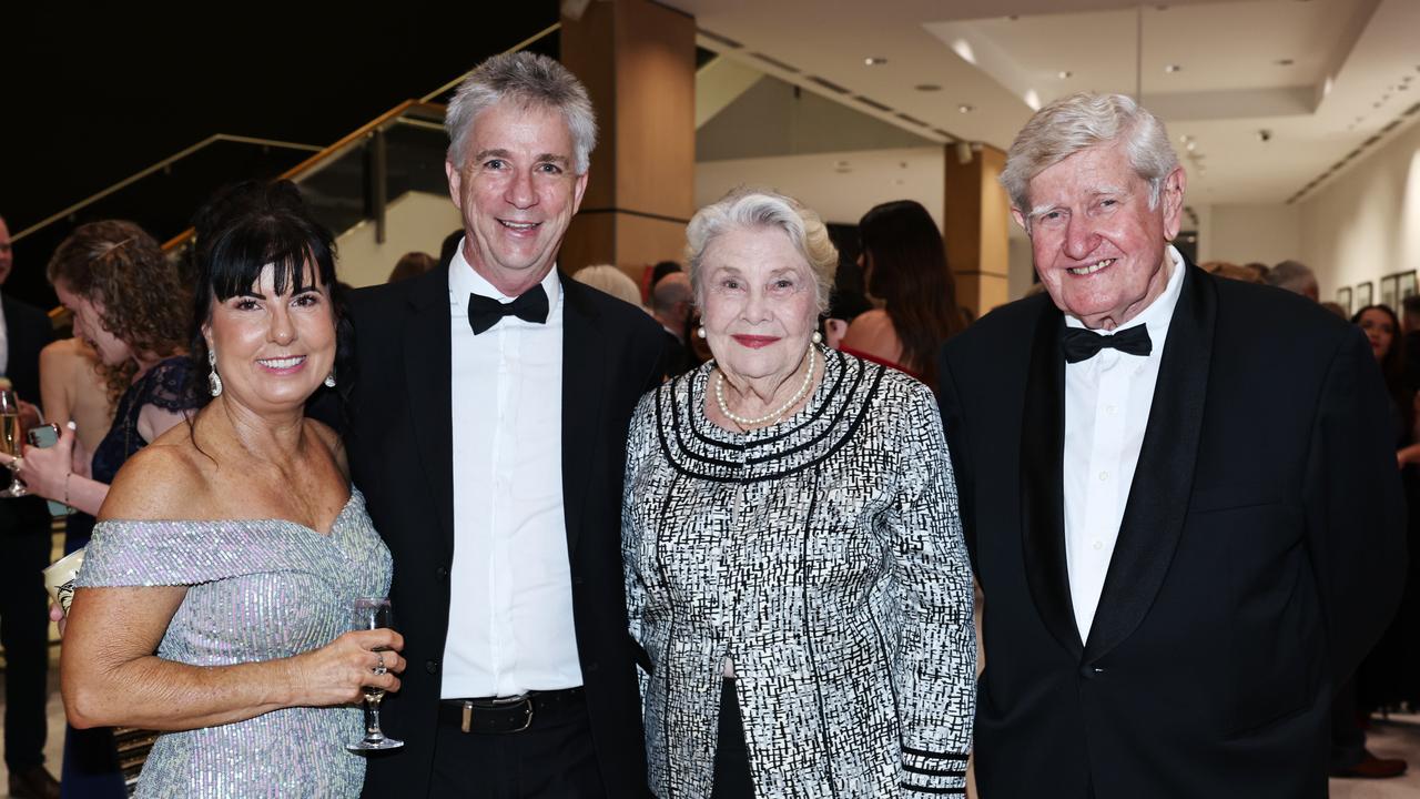 Kyleen Anderson, Ian Anderson, Janet Cummings and Bill Cummings at the Cairns Chamber of Commerce Business Excellence Awards gala dinner, held at the Cairns Convention Centre. Picture: Brendan Radke