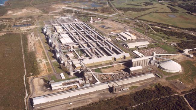 The Portland aluminium smelter in southwest Victoria.