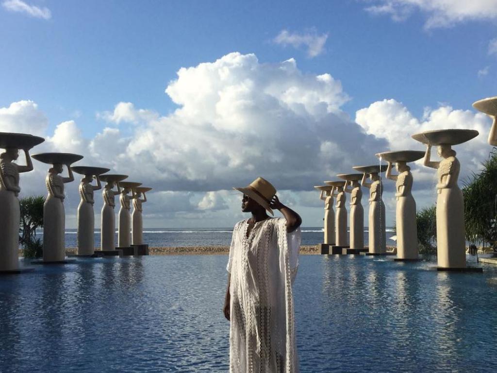 Lupita Nyong’o in Bali, Indonesia ... “Serenity. Paradise found.” Picture: Instagram