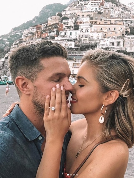 They became engaged the next year in Positano, Italy. Picture: Instagram