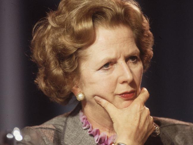 FILE - APRIL 8: Lord Bell, spokesperson for Baroness Margaret Thatcher, announced in a statement that the former British Prime Minister died peacefully following a stroke aged 87.  October 1985:  British prime minister Margaret Thatcher looking pensive at the Conservative Party Conference in Blackpool.  (Photo by Hulton Archive/Getty Images)