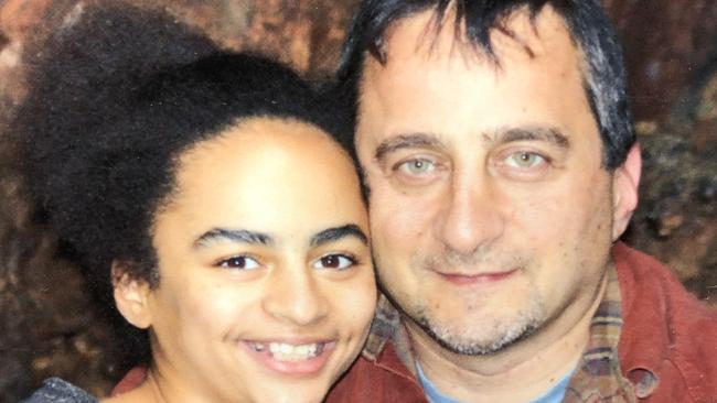 Athenie Kalos and dad Peter who is speaking out in the hope it helps others.