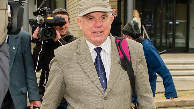 Brother Peter Clinch outside Ballarat Magistrates' Court. Picture: Stuart Walmsley.