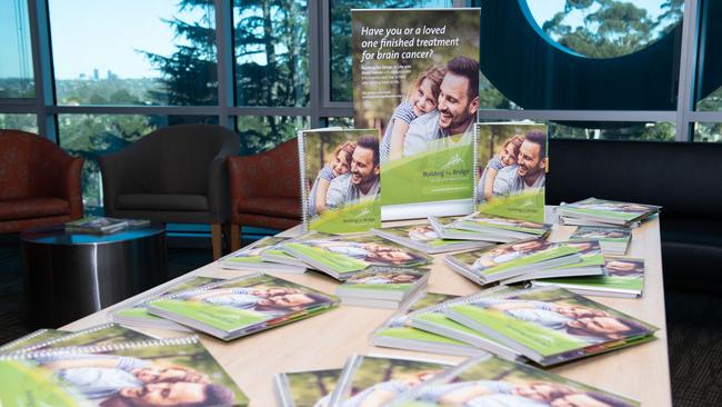 The Building a Bridge to Life With Brain Cancer workbook. Picture: Matthew Mallett