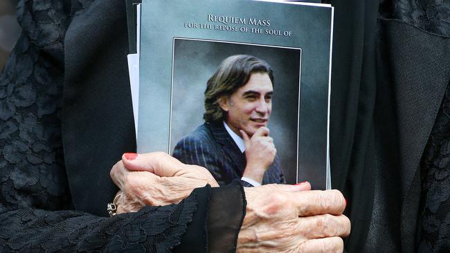 Funeral of murdered lawyer Joe Acquaro. Picture: Ian Currie