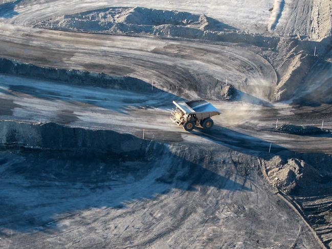 New Hope's mine near the former town of Acland, near Oakey on the Darling Downs of Queensland, which has been cleared of most of its houses, due to the establishment of New Hope's New Acland Coal Mine, an open-cut coalmine less than 2km from the town centre. Picture: Tran Jack