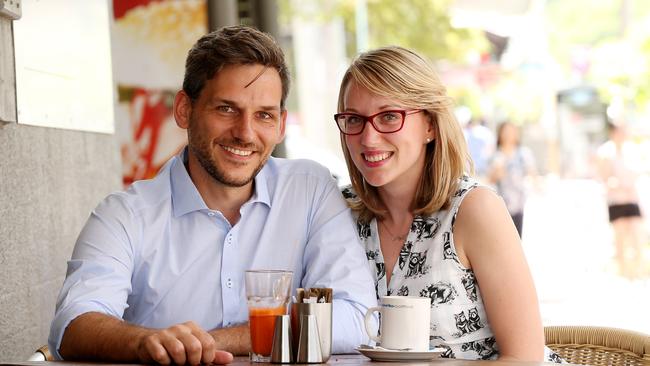 Michael Berkman, with his partner Daile Kelleher. Picture: Lyndon Mechielsen/The Australian