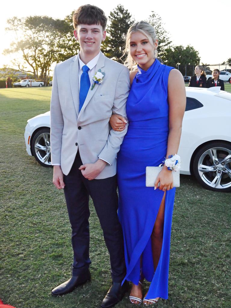 Henno Muller and Mia Victorsen at the 2024 Rockhampton Grammar School formal.