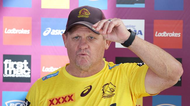 Kevin Walters is not afraid to make the tough calls in his role as Brisbane coach. Picture: Liam Kidston