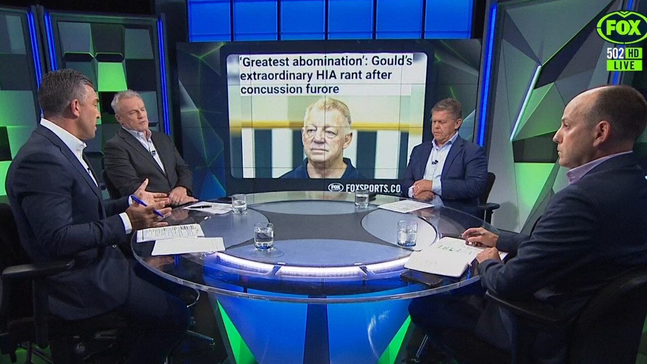 The panel hit back at Gould. Photo: Fox Sports