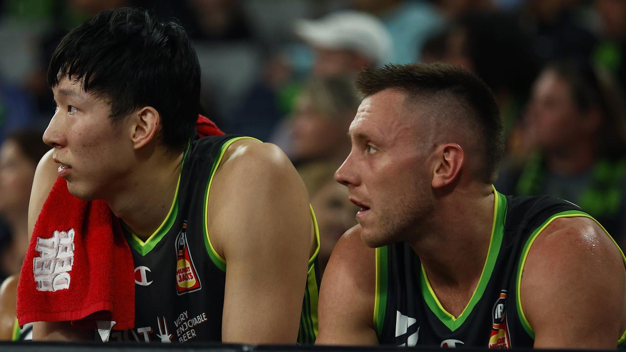 Qi and Creek are often seated next to each other on the bench. Picture: Getty Images