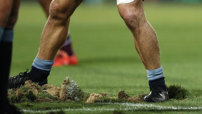 The state of the SCG during the clash between the Reds and Waratahs. Picture: Ryan Pierse/Getty Images