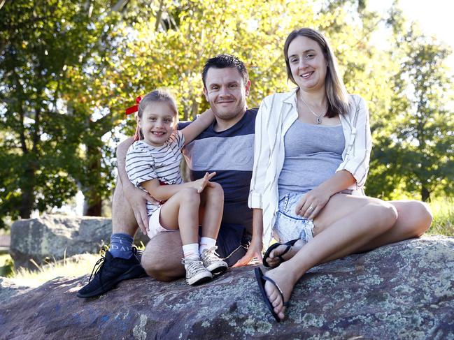 Phil and Vanessa Machin, with daughter Chloe, bought in the red hot northern beaches market.