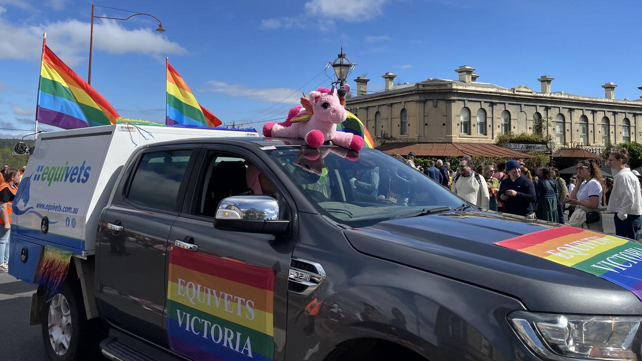 Chill Out Festival Pride Parade in Daylesford, 2023.