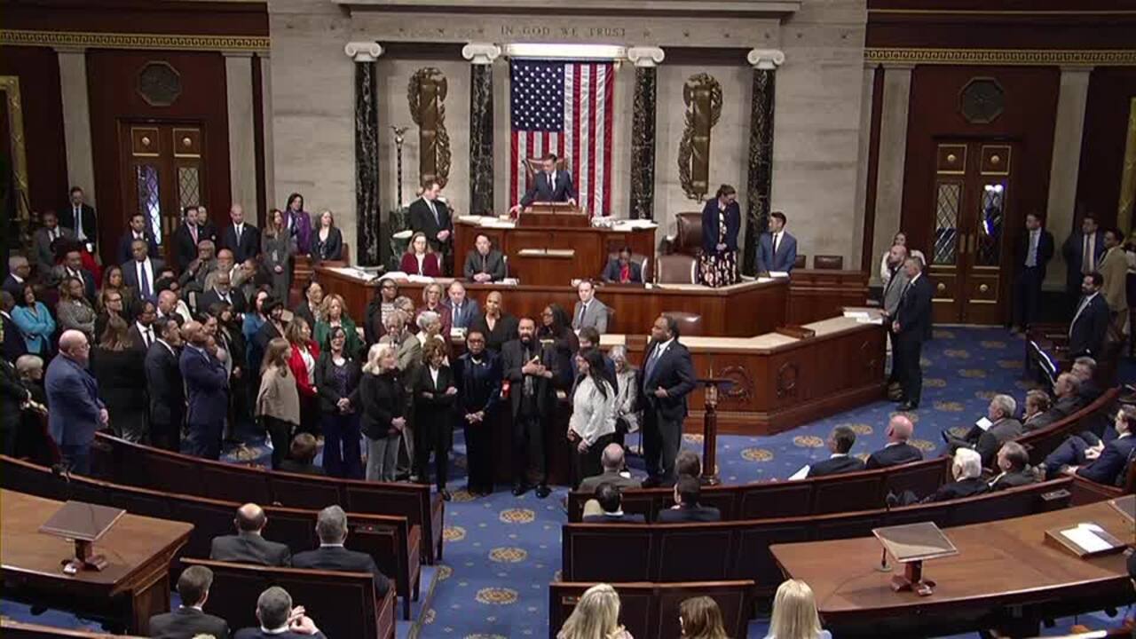 US House censures Democrat Al Green for protesting Trump's speech
