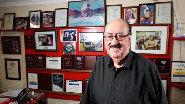 Redcliffe legend swim coach, Ken Wood. Photo: Josh Woning.