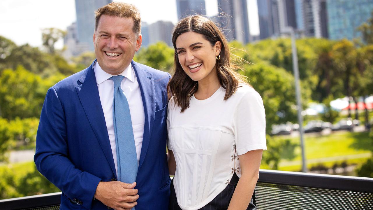 Karl Stefanovic and Sarah Abo. There is no suggestion involved in any wrongdoing by the pair. Picture: Mark Stewart