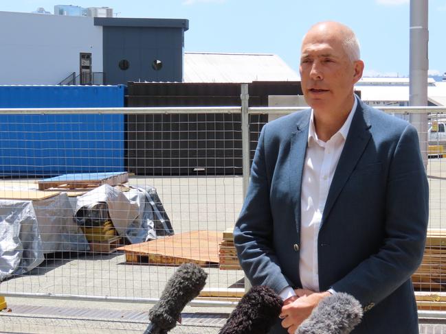 Minister for Parks and Environment Nick Duigan speaks to the media in Hobart on Thursday, December 19, 2024.