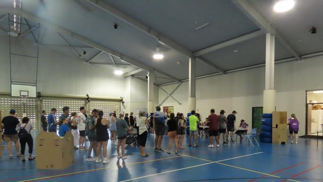 Generic voting and voters at Parap Primary School, Darwin, at the 2025 federal election. Picture: Fia Walsh.