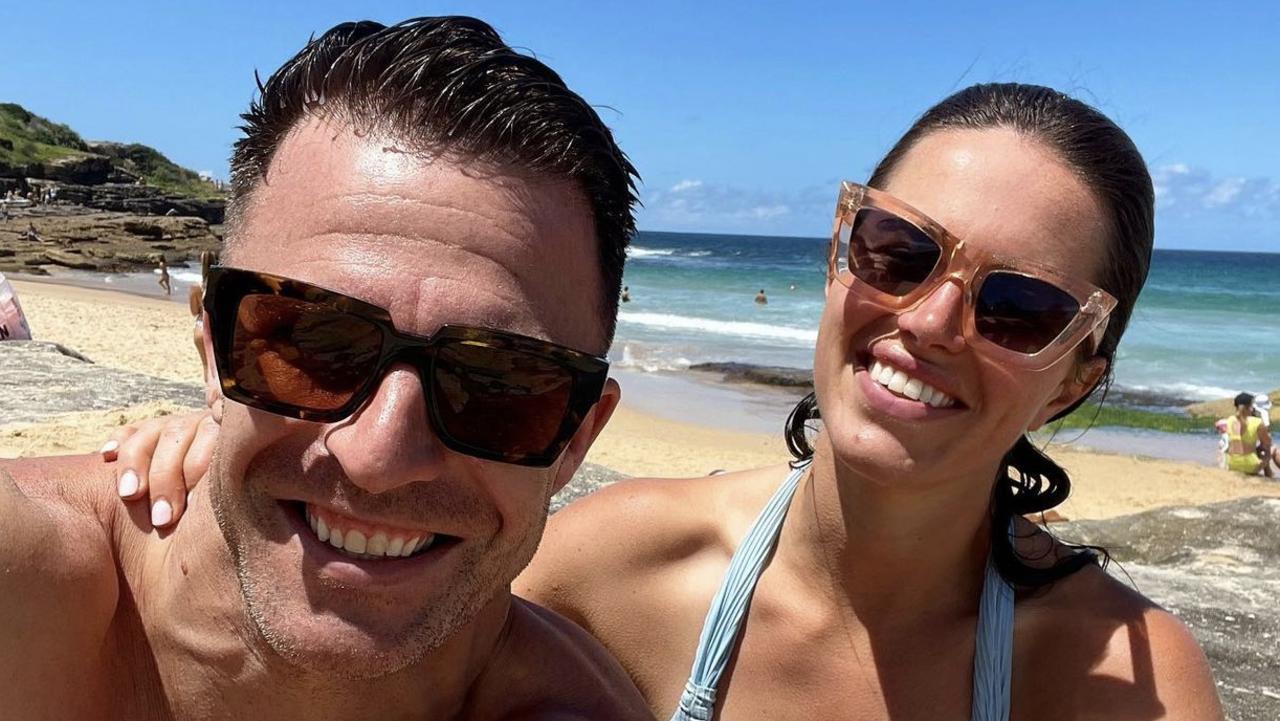 Channel 9 rugby league presenter Danika Mason and Todd Liubinskas. Pictures: Instagram