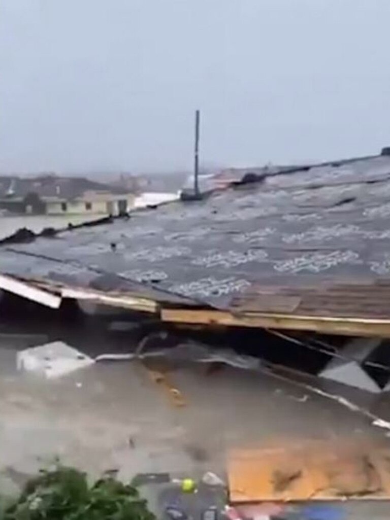 A collapsed house. Picture: Twitter