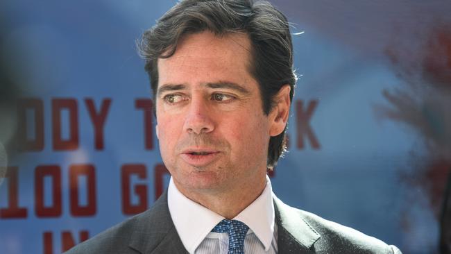 AFL chief Gillon McLachlan can’t afford fans not flicking on the footy. Pic: AAP