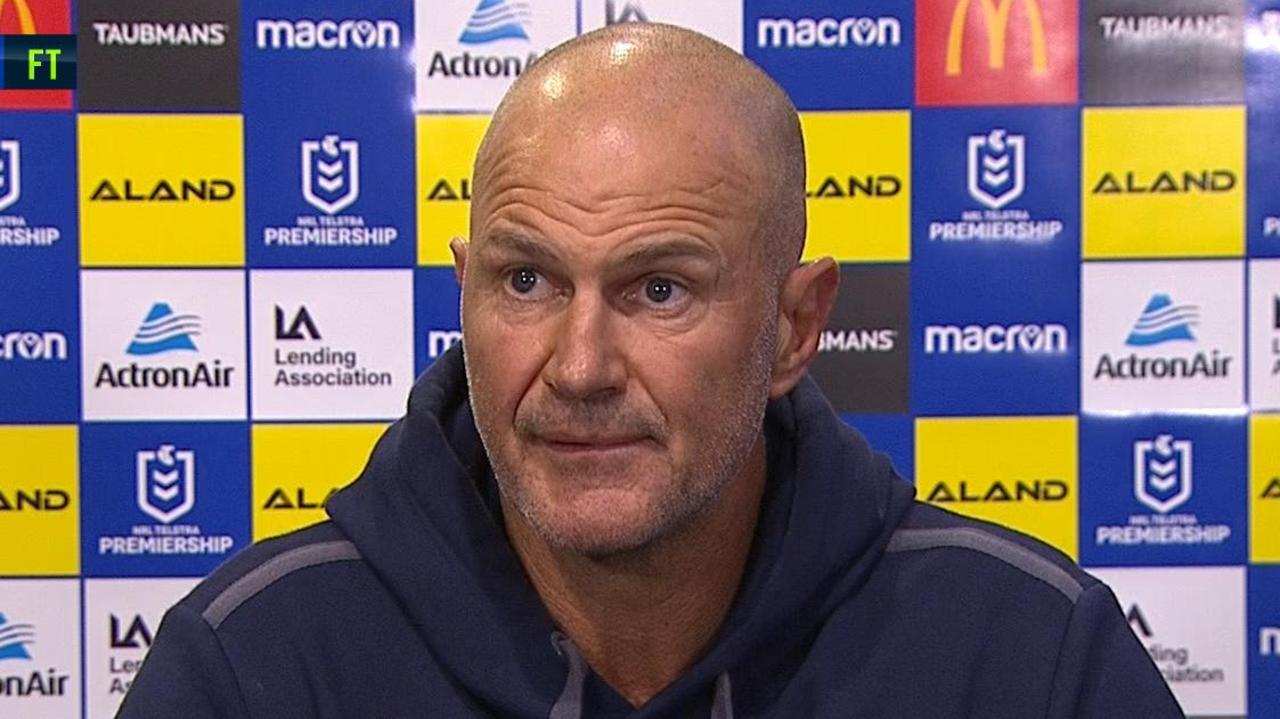 Brad Arthur in his post match press conference