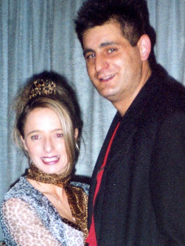 Robyn Lindholm with former fiance George Teazis.