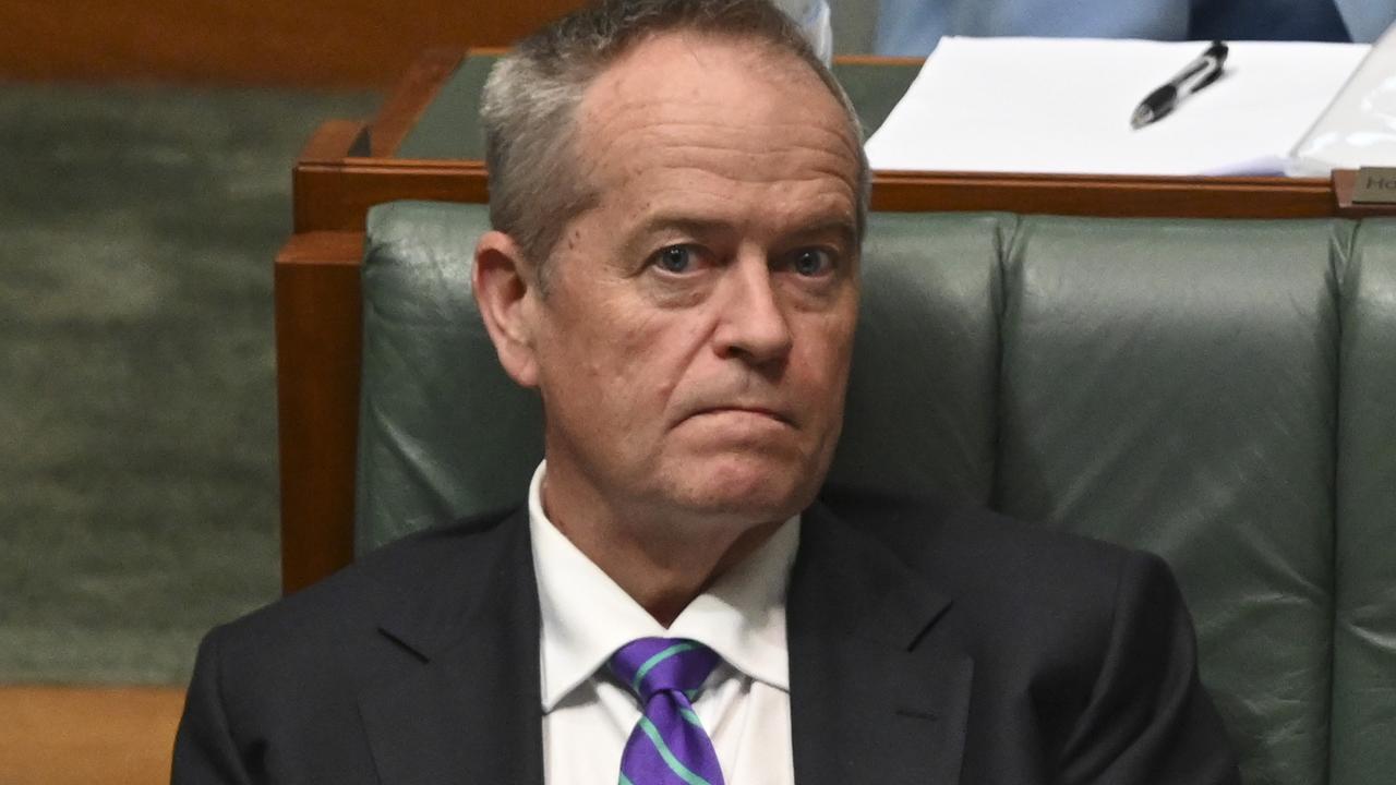 Government Services Minister Bill Shorten has accused Mr Morrison of being in denial. Picture: NCA NewsWire / Martin Ollman