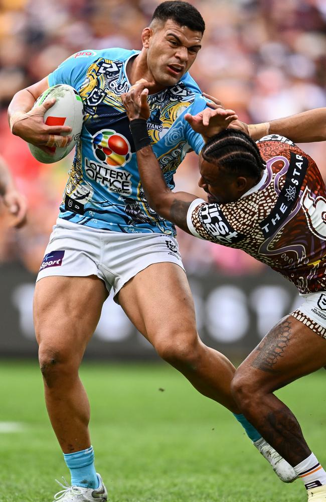 David Fifita was overlooked despite a barnstorming display for the Titans. Picture: NRL Photos