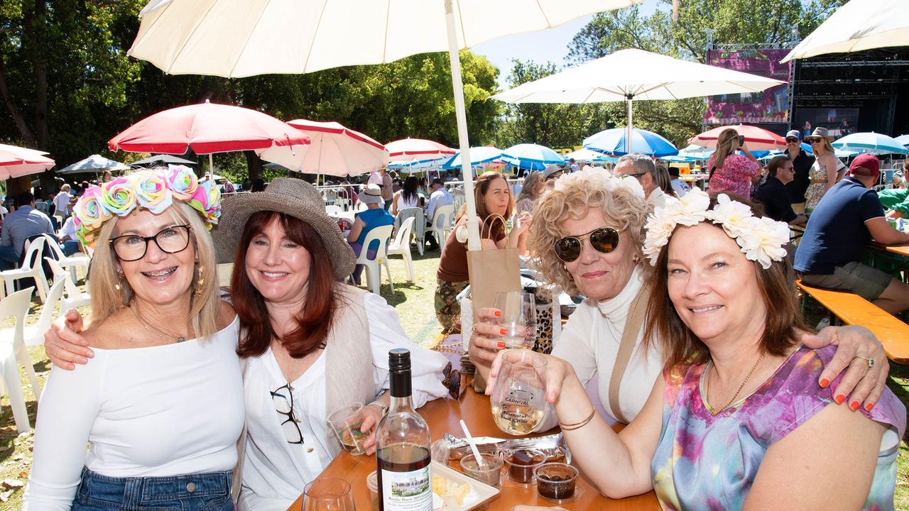 Karen O'Neill (left) with Kathy Head, Maxine Orford and Jackie Reed. Picture: Bev Lacey