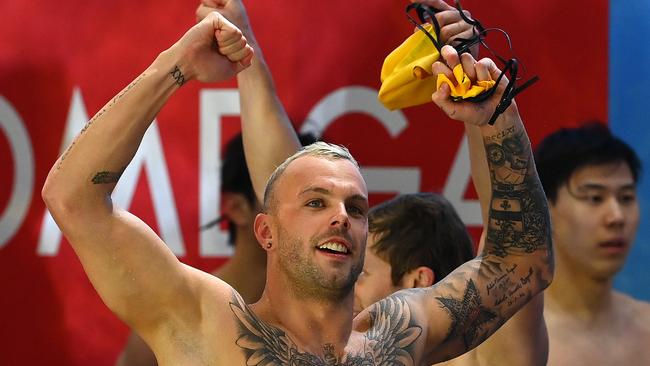 Kyle Chalmers at the 2022 FINA World Short Course Swimming Championships at in Melbourne. (Photo by Quinn Rooney/Getty Images)