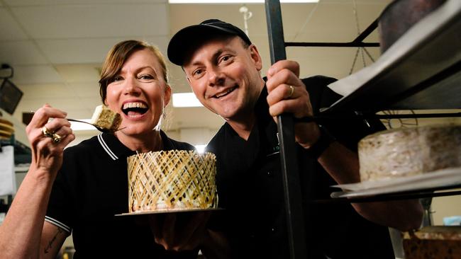 Carolyn and James Schmidt from Heidelberg Cakes. Picture: AAP/Morgan Sette