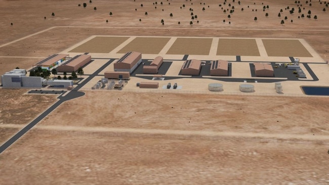 Concept image of the National Radioactive Waste Management Facility.