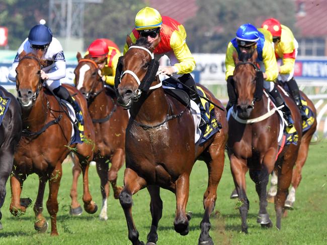 Race 4 - 1:25PM FRESHMARK HANDICAP (1200 METRES).Winner 'New Universe' ridden by Tommy Berry. Interviewed - William Prior.
