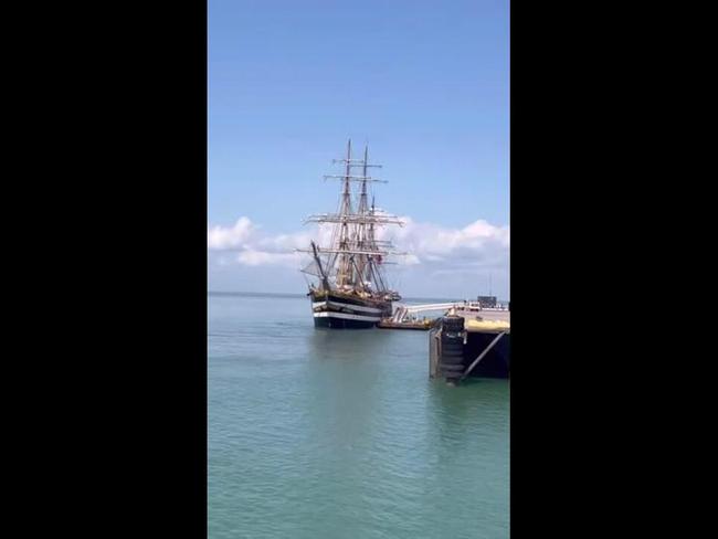 World’s ‘most beautiful ship’ arrives in Darwin